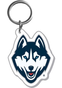 UConn Huskies Acrylic Mascot Keychain - Navy Blue