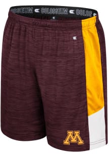 Colosseum Minnesota Golden Gophers Mens Maroon Consistency Shorts