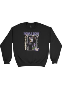 Landen Hatchett  Campus Ink Washington Huskies Youth Black Big Ten Media Days Custom Long Sleeve C..