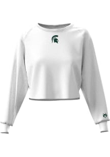 Greyson Michigan State Spartans Womens Grey Aspen Crew Sweatshirt