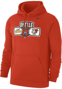 Nike Bowling Green Falcons Mens Orange Football Battle of I-75 Football Rivalry Long Sleeve Hoodie