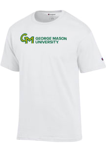 Champion George Mason University White Primary Logo Short Sleeve T Shirt