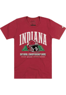 Homefield Indiana Hoosiers Crimson 2025 CFP National Championship Bound Short Sleeve T Shirt