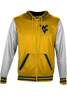 ProSphere West Virginia Mountaineers Mens Gold Letterman Light Weight Jacket