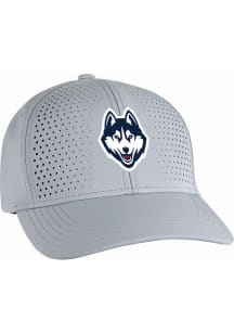 UConn Huskies Airflow Adjustable Hat - Silver