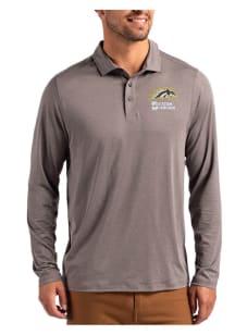 Cutter and Buck Western Michigan Broncos Mens Graphite Coastline Long Sleeve Polo Shirt