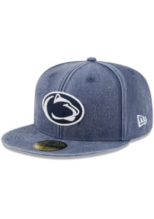 New Era Penn State Nittany Lions Mens Navy Blue Washed 59FIFTY Fitted Hat