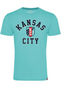 KC Current Teal Arch Short Sleeve Fashion T Shirt