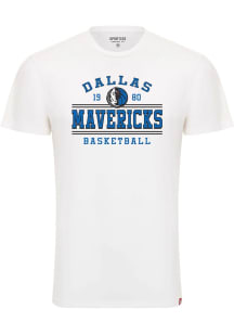 Dallas Mavericks White Sport Drop Bingham Short Sleeve T Shirt