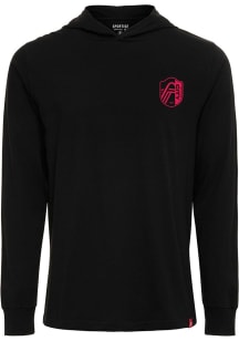 St Louis City SC Mens Black Logo Solano Long Sleeve Hoodie