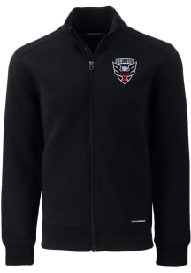 Cutter and Buck DC United Mens Black Roam Long Sleeve Zip