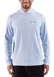 Cutter and Buck San Francisco Giants Mens Light Blue Heather Mono Adapt Big and Tall Hooded Sweats..