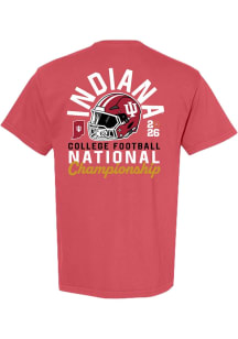Something Inked Indiana Hoosiers Red 2025 National Championship Bound Short Sleeve T Shirt