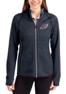 Cutter and Buck Philadelphia Eagles Womens Navy Blue Americana Mainsail Long Sleeve Full Zip Jacke..