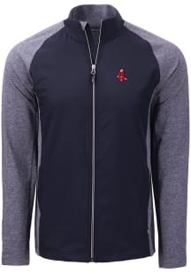 Cutter and Buck Boston Red Sox Mens Navy Blue Cooperstown  Adapt Eco Medium Weight Jacket