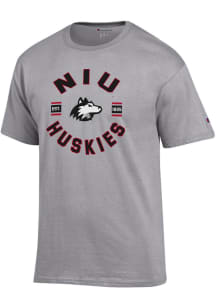 Champion Northern Illinois Huskies Grey Circle Stripes Jersey Short Sleeve T Shirt