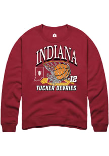 Tucker DeVries Indiana Hoosiers Mens Crimson NIL Name Number Net Player Crew