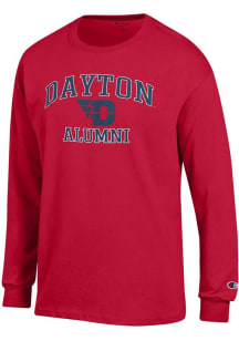 Champion Dayton Flyers Red Logo Alumni Jersey Long Sleeve T Shirt