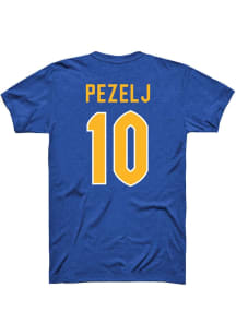 Marina Pezelj Pitt Panthers Blue Womens Volleyball Shirzee Short Sleeve Player T Shirt