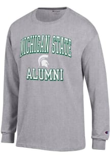 Champion Michigan State Spartans Grey Est Date Alumni Jersey Long Sleeve T Shirt