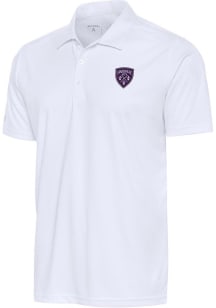 Antigua Louisville City FC Mens White Tribute Short Sleeve Polo