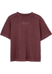 Harvard Crimson Womens Maroon Ember Short Sleeve T-Shirt