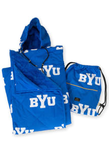 BYU Cougars Everywhere Raschel Throw Blanket - Navy Blue