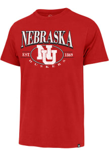 47 Nebraska Cornhuskers Red Deluxia Franklin Short Sleeve Fashion T Shirt