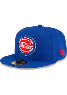 New Era Detroit Pistons Mens Blue Basic 59FIFTY Fitted Hat