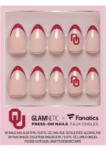 Oklahoma Sooners Glamnetic Press On Nails Cosmetics