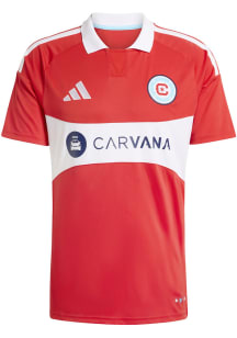 Chicago Fire Mens Adidas Replica Soccer Forever Red Home Jersey - Red