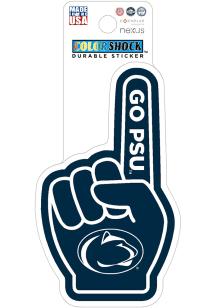 Penn State Nittany Lions Finger 3in Durable Stickers - Navy Blue