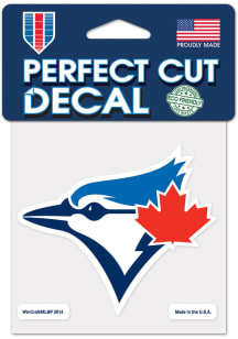 Toronto Blue Jays 4x4 inch Auto Decal - Blue