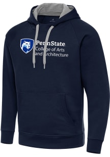 Antigua Penn State Nittany Lions Mens Navy Blue Penn State Architecture Victory Long Sleeve Hoodie