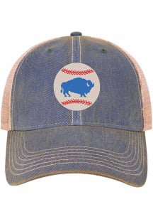 Buffalo Bisons Old Favorite Meshback Adjustable Hat - Blue