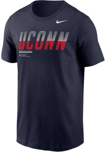 Nike UConn Huskies Navy Blue Shift Legend Short Sleeve T Shirt
