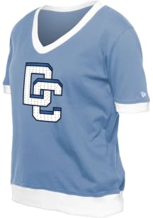 New Era Washington Nationals Womens Blue Knit Short Sleeve T-Shirt