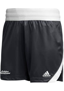 Adidas Tulsa Golden Hurricane Mens Black Golden Hurricanes Stacked Icon Squad Shorts