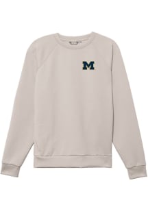 Michigan Wolverines Mens Grey Monterey Long Sleeve Crew Sweatshirt