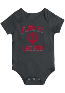 Colosseum Indiana Hoosiers Baby Black Future Legend Short Sleeve One Piece