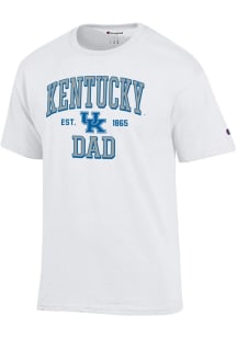 Champion Kentucky Wildcats White Est Date Dad Jersey Short Sleeve T Shirt
