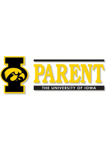 Iowa Hawkeyes 6x2 Parent Auto Decal - Gold
