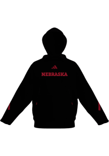 Adidas Nebraska Cornhuskers Womens Black Hooded Sweat Hooded Sweatshirt