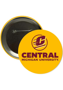 Central Michigan Chippewas 3" Main Mark Button - Maroon