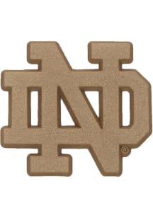 Notre Dame Fighting Irish Team Color Metal Car Emblem - Gold