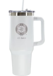 The Memory Company Seattle Mariners Dad 40oz Stainless Steel Tumbler - White