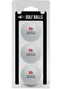Denver Pioneers 3 Pack Golf Balls