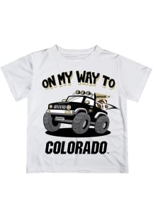 Vive La Fete Colorado Buffaloes Infant On My Way Short Sleeve T-Shirt White