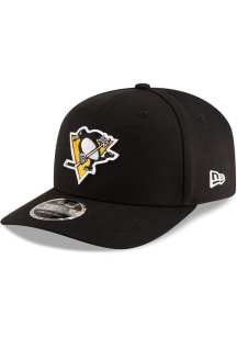 New Era Pittsburgh Penguins Team Stretch 9SEVENTY Adjustable Hat - Black