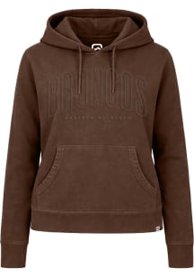 Summit Sportswear Western Michigan Broncos Womens Brown Pigment Dyed Hooded Sweatshirt